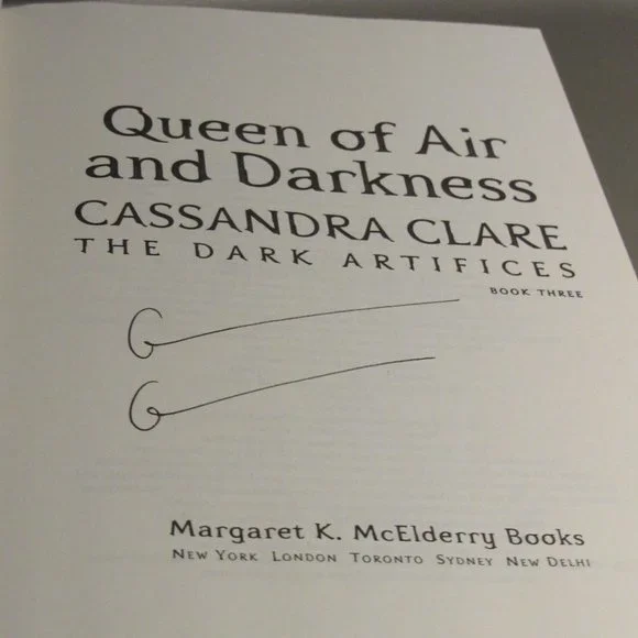 Signed Queen of Air & Darkness 1st Edition
